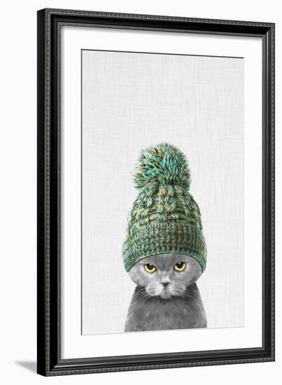 Kitten Wearing a Hat-Tai Prints-Framed Art Print