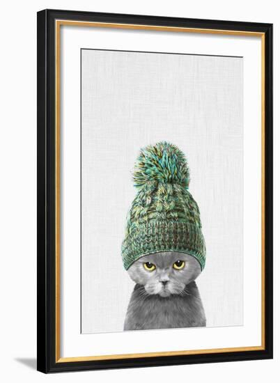 Kitten Wearing a Hat-Tai Prints-Framed Art Print