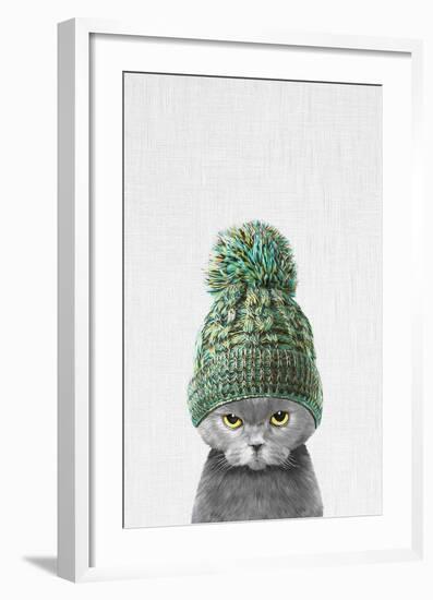 Kitten Wearing a Hat-Tai Prints-Framed Art Print