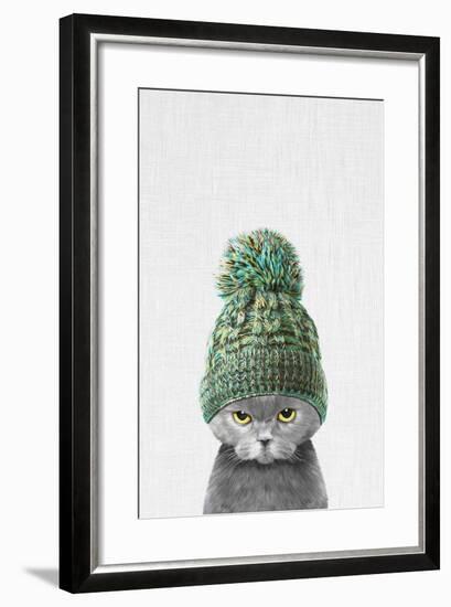 Kitten Wearing a Hat-Tai Prints-Framed Art Print