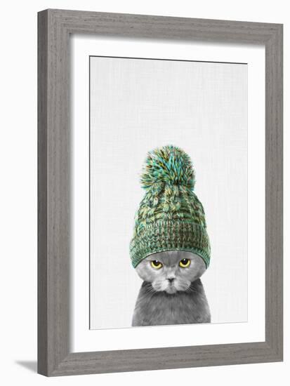 Kitten Wearing a Hat-Tai Prints-Framed Art Print