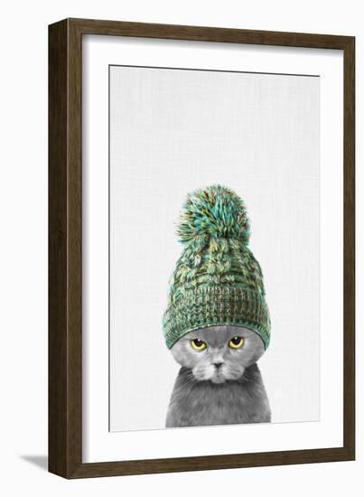 Kitten Wearing a Hat-Tai Prints-Framed Art Print