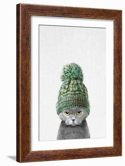 Kitten Wearing a Hat-Tai Prints-Framed Art Print