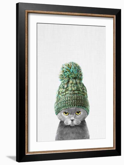 Kitten Wearing a Hat-Tai Prints-Framed Art Print