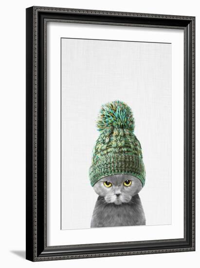 Kitten Wearing a Hat-Tai Prints-Framed Art Print