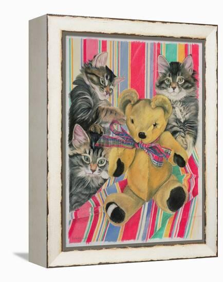 Kittens and Teddy-Anne Robinson-Framed Premier Image Canvas