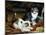 Kittens at Play-Charles Van Den Eycken-Mounted Giclee Print