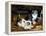 Kittens at Play-Charles Van Den Eycken-Framed Premier Image Canvas