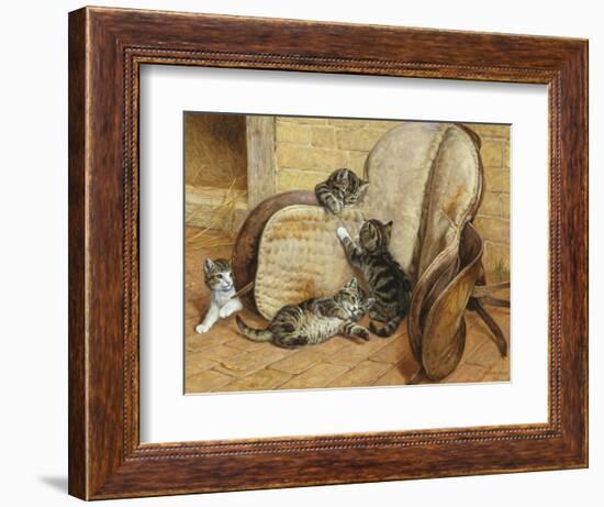 Kittens Playing-Frank Paton-Framed Giclee Print