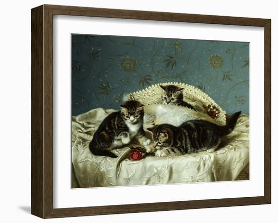 Kittens up to Mischief-Horatio Henry Couldery-Framed Giclee Print