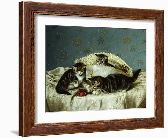 Kittens up to Mischief-Horatio Henry Couldery-Framed Giclee Print