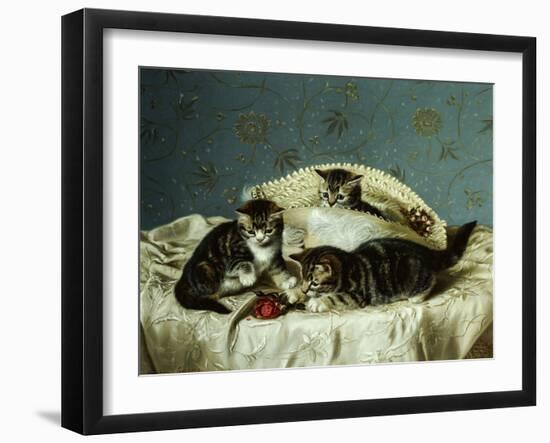 Kittens up to Mischief-Horatio Henry Couldery-Framed Giclee Print