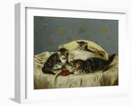 Kittens Up to Mischief-Horatio Henry Couldery-Framed Giclee Print