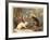 Kittens Watching Fish in Bowl-null-Framed Art Print