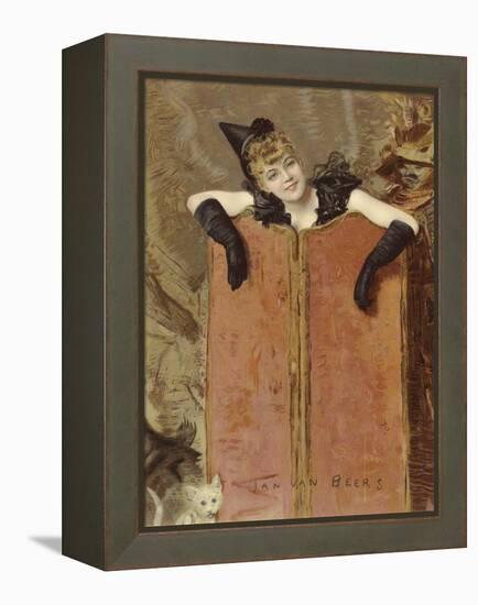 Kittens-Jan van Beers-Framed Premier Image Canvas