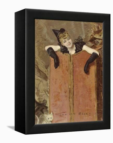 Kittens-Jan van Beers-Framed Premier Image Canvas