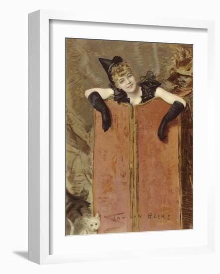 Kittens-Jan van Beers-Framed Giclee Print