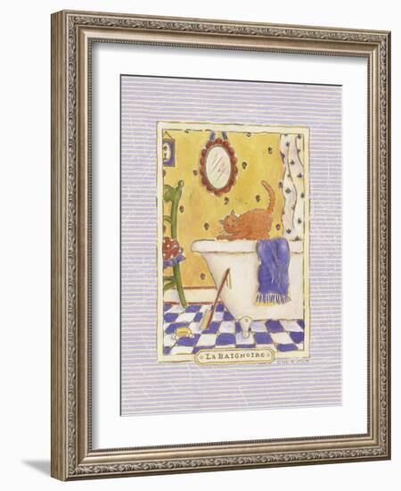 Kitty Baignoire-Sudi Mccollum-Framed Art Print