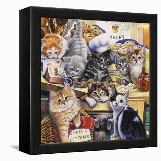 Kitty Bakery-Jenny Newland-Framed Premier Image Canvas