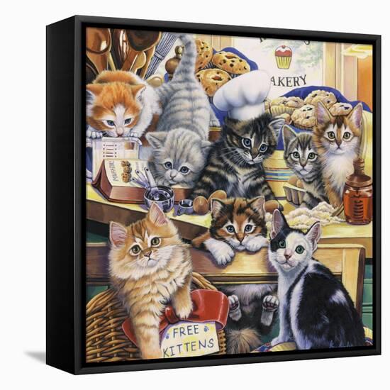 Kitty Bakery-Jenny Newland-Framed Premier Image Canvas