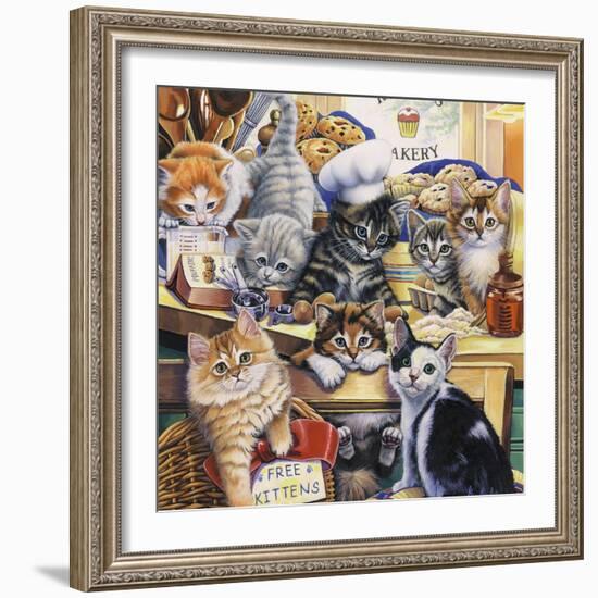 Kitty Bakery-Jenny Newland-Framed Giclee Print