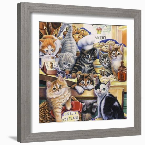 Kitty Bakery-Jenny Newland-Framed Giclee Print