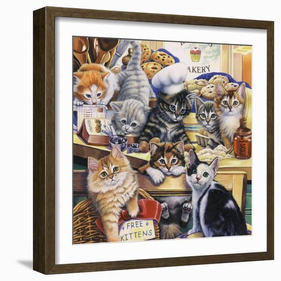 Kitty Bakery-Jenny Newland-Framed Giclee Print