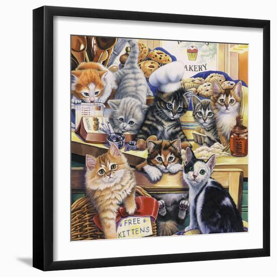 Kitty Bakery-Jenny Newland-Framed Giclee Print