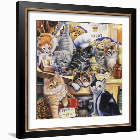 Kitty Bakery-Jenny Newland-Framed Giclee Print