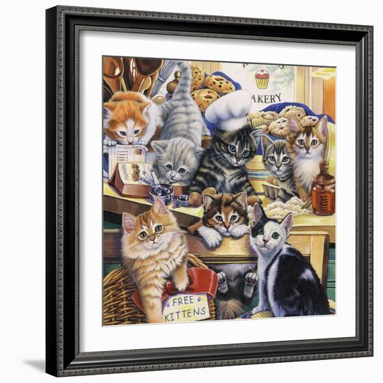 Kitty Bakery-Jenny Newland-Framed Giclee Print