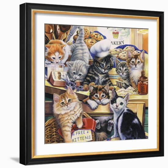 Kitty Bakery-Jenny Newland-Framed Giclee Print