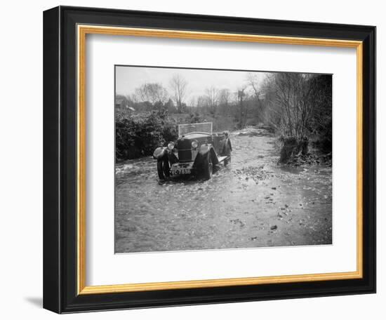 Kitty Brunell road testing a Riley 9 tourer, c1930-Bill Brunell-Framed Photographic Print