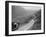 Kitty Brunell with a Vauxhall, Cwm Hirnant, Bala, Gwynedd, Wales, c1930s-Bill Brunell-Framed Photographic Print