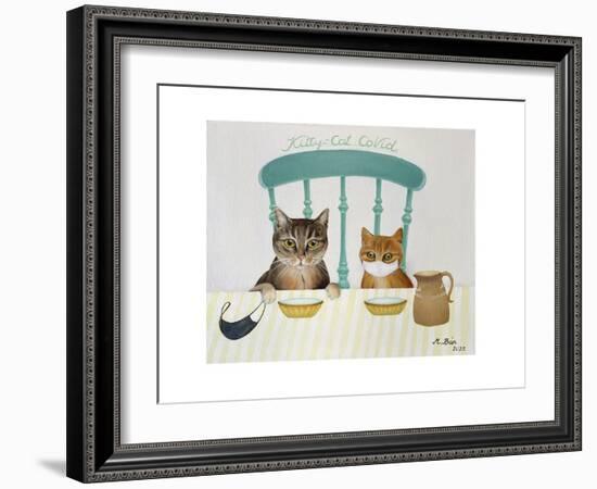 Kitty-Cat CoVid, 2022 (oil on canvas)-Magdolna Ban-Framed Giclee Print