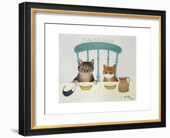 Kitty-Cat CoVid, 2022 (oil on canvas)-Magdolna Ban-Framed Giclee Print