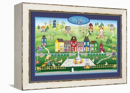 Kitty Cat Village-Andi Metz-Framed Stretched Canvas