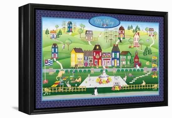 Kitty Cat Village-Andi Metz-Framed Stretched Canvas