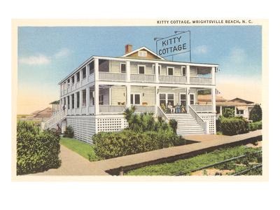 Kitty Cottage Wrightsville Beach North Carolina Art Print By