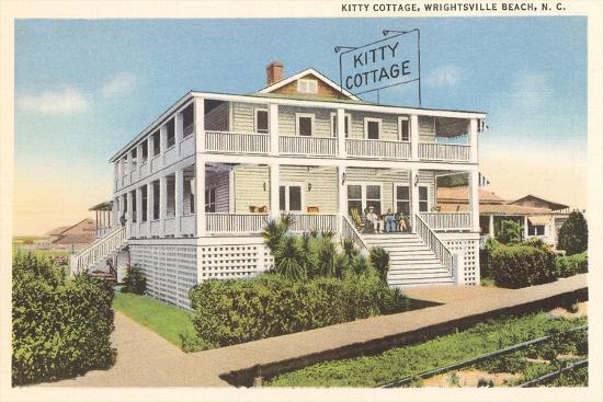 Kitty Cottage Wrightsville Beach North Carolina Art Print By
