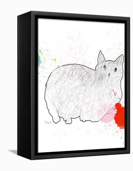 Kitty in Repose-Niya Christine-Framed Stretched Canvas