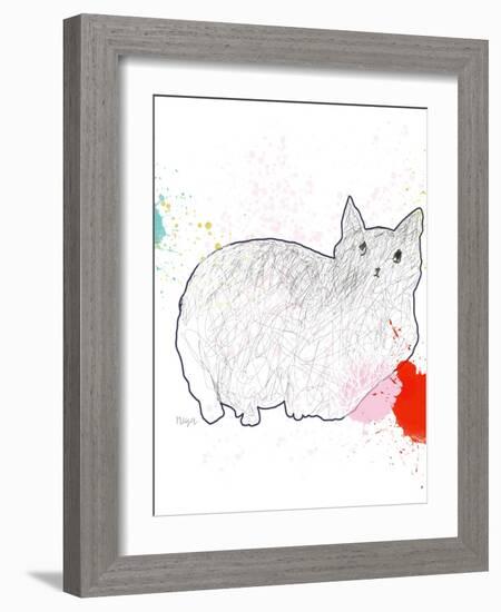 Kitty in Repose-Niya Christine-Framed Art Print