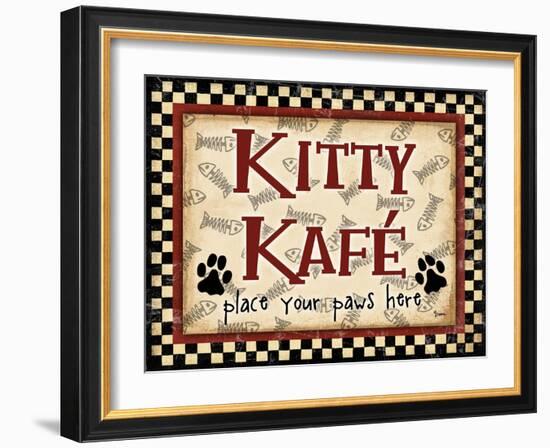 Kitty Kafe-Diane Stimson-Framed Art Print