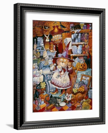 Kitty Kitchen Witch 2-Bill Bell-Framed Giclee Print