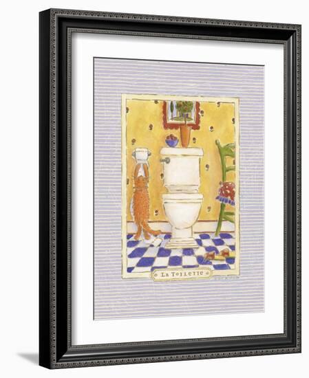 Kitty Toilette-Sudi Mccollum-Framed Art Print