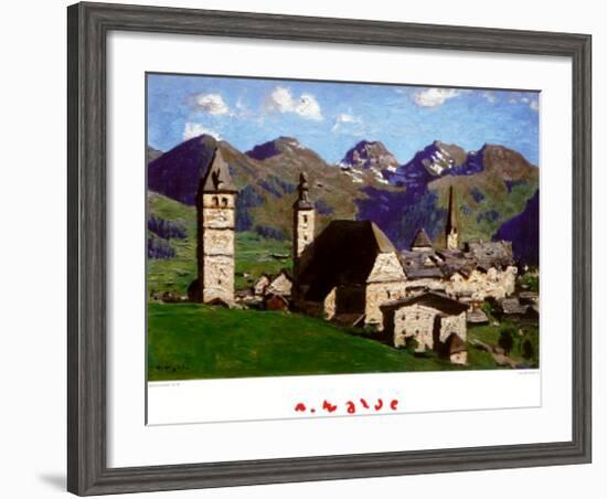 Kitzbuehel in the Summertime-Alfons Walde-Framed Art Print
