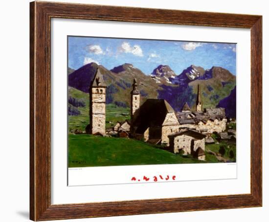 Kitzbuehel in the Summertime-Alfons Walde-Framed Art Print