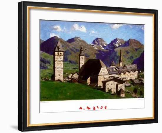 Kitzbuehel in the Summertime-Alfons Walde-Framed Art Print