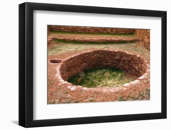 Kiva at Abo Ruins, Salinas Pueblo Missions National Monument. New Mexico, USA-Russ Bishop-Framed Photographic Print