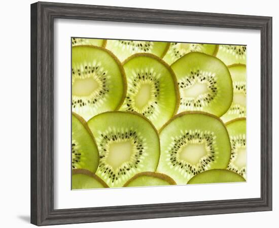 Kiwi Fruit Slices-null-Framed Photographic Print