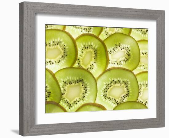 Kiwi Fruit Slices-null-Framed Photographic Print